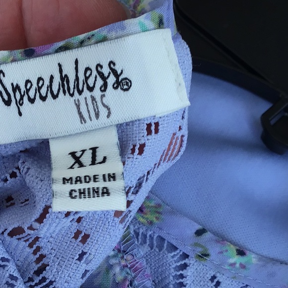 NWT Speechless Kids sleeveless 2 piece top set size XL - Picture 9 of 9